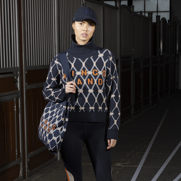 KLVy Strick-Umhängetasche