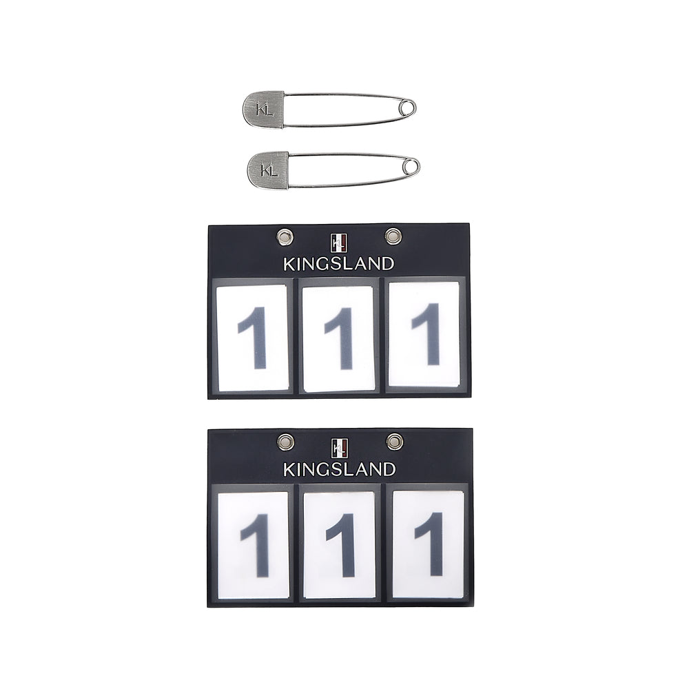Classic 3-pocket Number plate, 2-pack