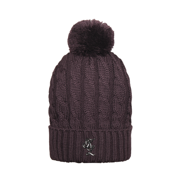 KLellery Damen Mütze aus Kabelstrick