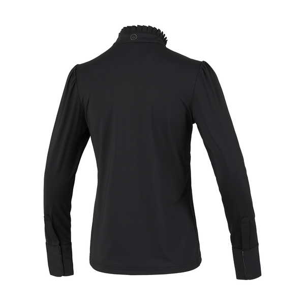 KLfiori Damen Trainingsshirt mit Plissee-Kragen