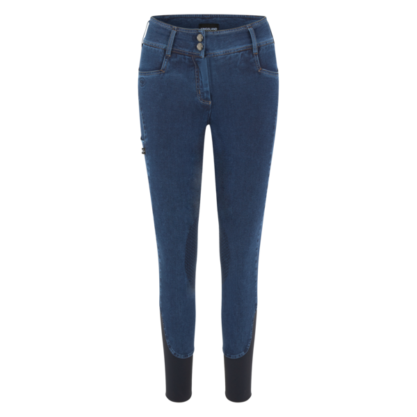 KLkayce Denim-Reithose mit Kniebesatz für Damen