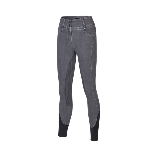 KLKayce Denim-Reithose für Damen mit Vollbesatz und H-Form