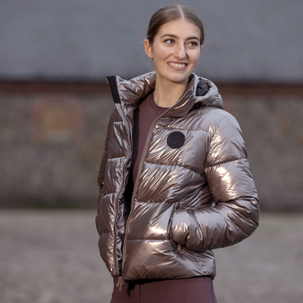 KLMadison wasserdichte Reitjacke für Damen in Metallic