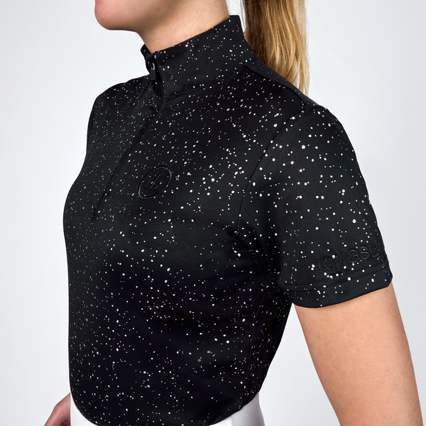 KLinci Trainings-T-Shirt mit halbem Reißverschluss für Damen