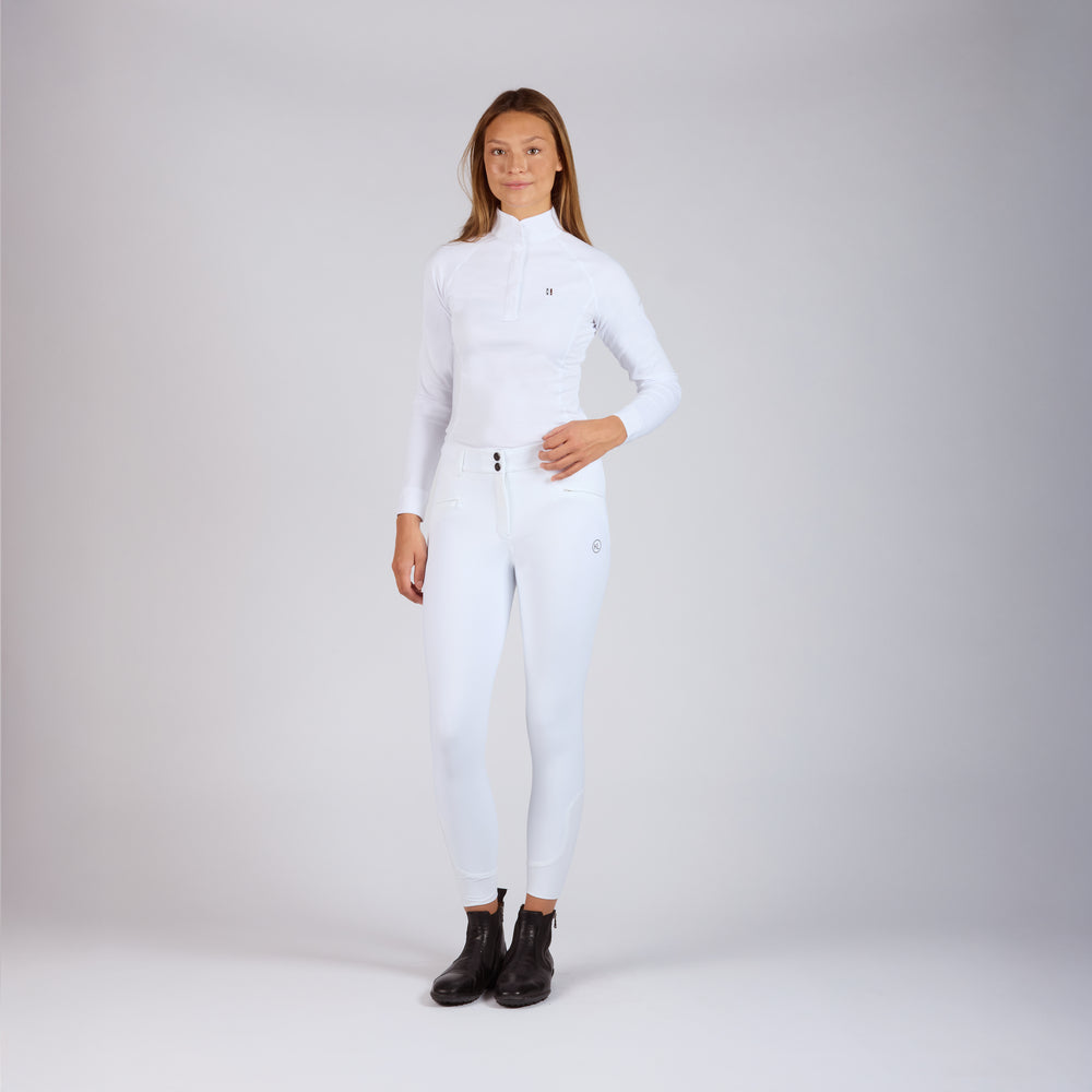 KLKerry Nahtlose Reithose für Damen mit Kniebesatz und H-Form