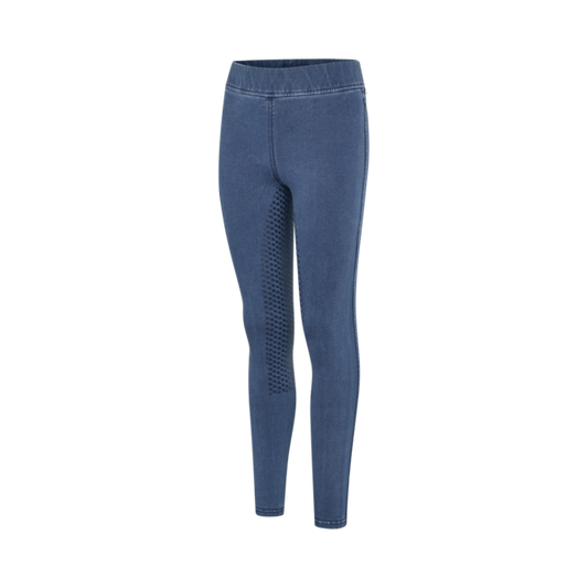 KLMila Denim-Reitleggings für Junioren, Full-Grip