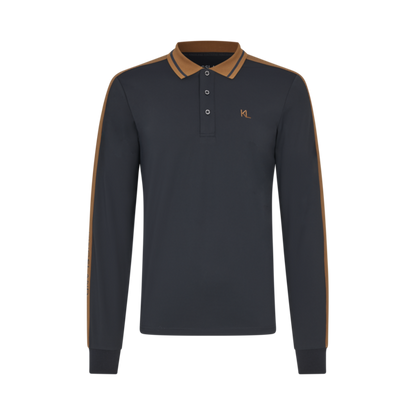 KLMarco Piqué-Poloshirt mit langem Arm für Herren