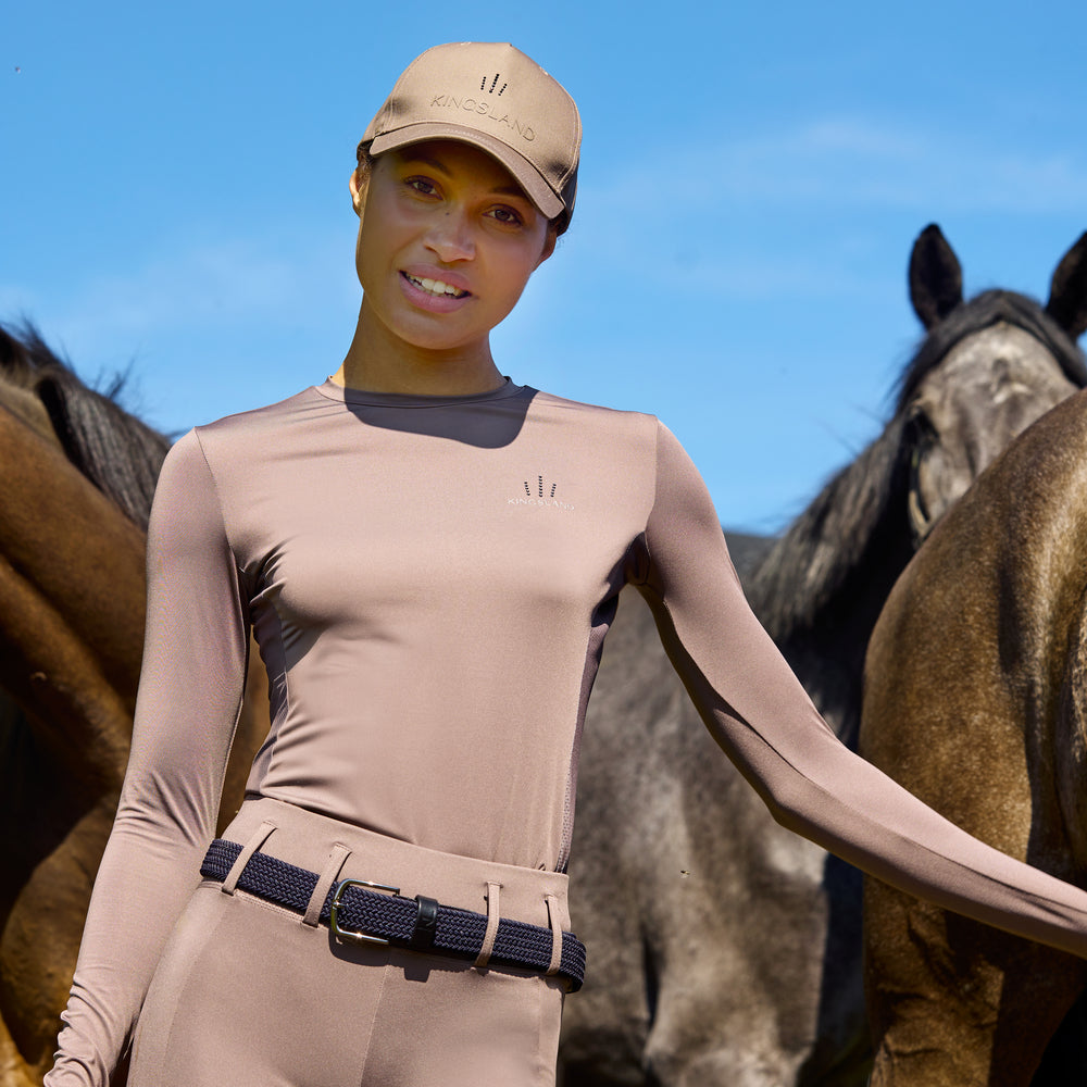 KLLea Damen-Trainingshemd mit Rundhalsausschnitt