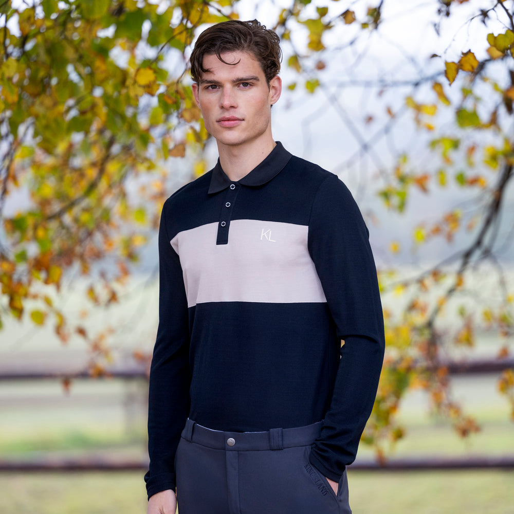 KLAxel langärmliges Poloshirt für Herren