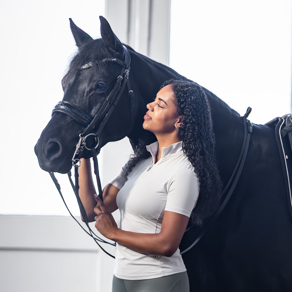 KLLoretta Damen-Trainingshemd mit kurzen Ärmeln