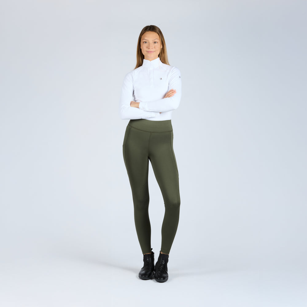 Klvera Reitleggings für Damen mit Kniebesatz
