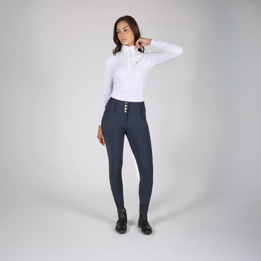KLKhloe, X-Shape, Hoher Taille-Reithose,  Vollbesatz, Damen
