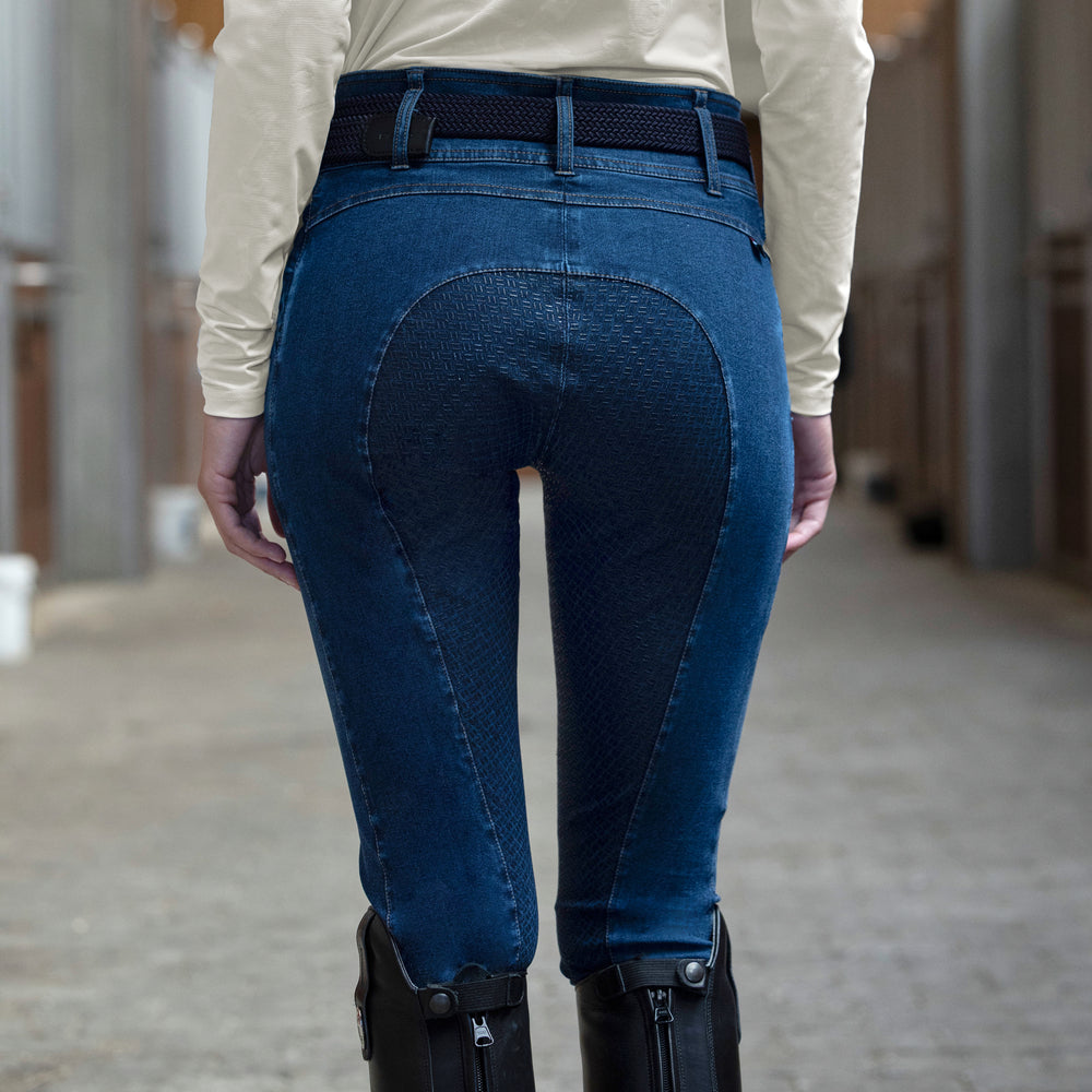 KLKayce, H-Shape, Denim-Reithose, Vollbesatz, Damen